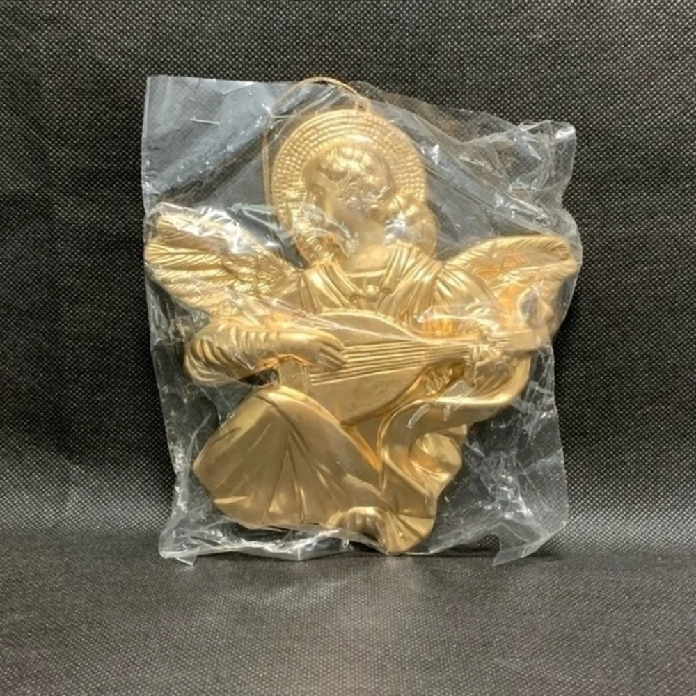 Roman Large Gold Glitter Angel Christmas Ornament 6